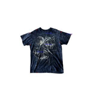 3D Tees The Mountain Wolf T Shirt 2011 Dark Blue Tie Dye